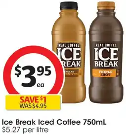 Coles Ice break iced coffee offer