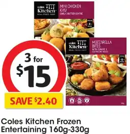 Coles Coles kitchen frozen entertaining offer