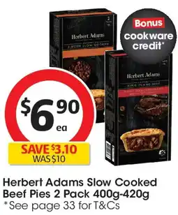 Coles Herbert adams slow cooked beef pies offer