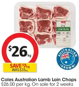 Coles Coles australian lamb loin chops offer