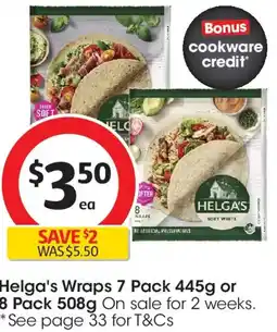 Coles Helga's wraps offer