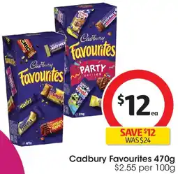 Coles Cadbury favourites offer