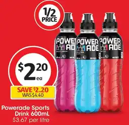 Coles Powerade sports drink offer