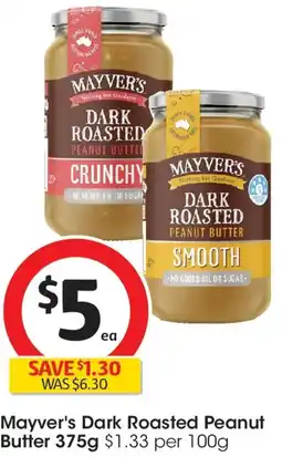 Coles Mayver's dark roasted peanut butter offer