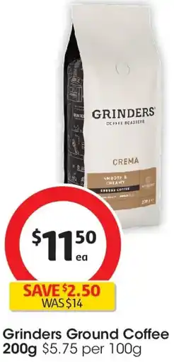 Coles Grinders ground coffee offer