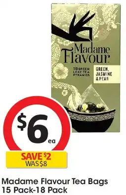 Coles Madame flavour tea bags offer