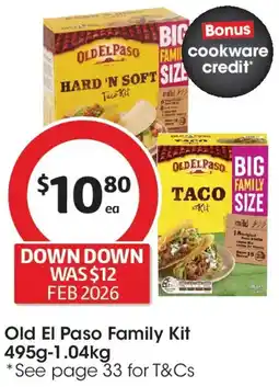 Coles Old el paso family kit offer