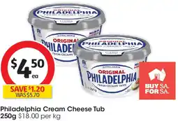 Coles Philadelphia cream cheese tub offer