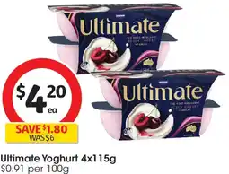 Coles Ultimate yoghurt offer