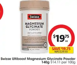Coles Swisse ultiboost magnesium glycinate powder offer