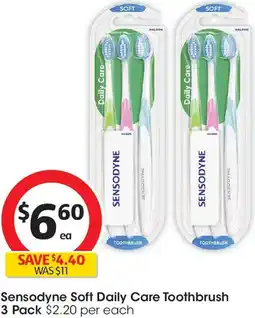 Coles Sensodyne soft daily care toothbrush offer