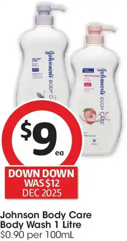 Coles Johnson body care body wash offer
