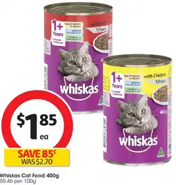 Coles Whiskas cat food offer