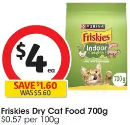 Coles Friskies dry cat food offer