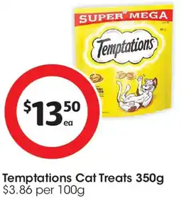 Coles Temptations cat treats offer