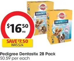 Coles Pedigree dentastix offer