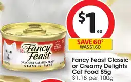 Coles Fancy feast classic or creamy delights cat food offer