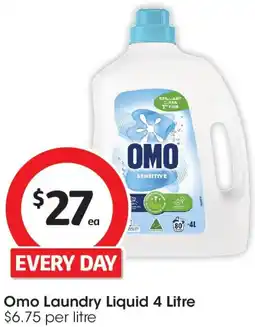 Coles Omo laundry liquid offer