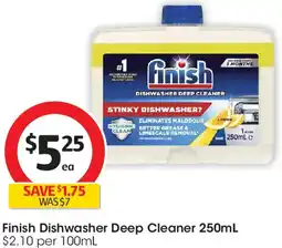 Coles Finish dishwasher deep cleaner offer