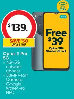 Coles Optus x pro 5g offer