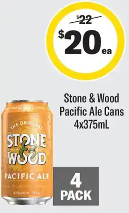 Coles Stone & wood pacific ale cans offer