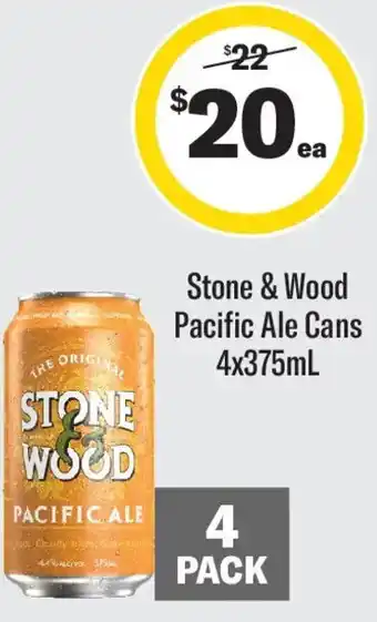 Coles Stone & wood pacific ale cans offer