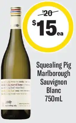 Coles Squealing pig marlborough sauvignon blanc offer