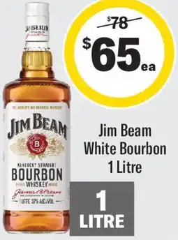 Coles Jim beam white bourbon offer