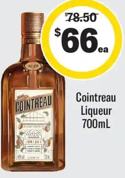 Coles Cointreau liqueur offer