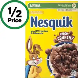 Woolworths Nestlé Nesquik Cereal offer