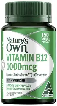 Coles Nature's Own Vitamin B12 1000mcg Tablets offer