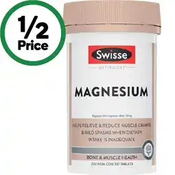 Woolworths Swisse Ultiboost Magnesium Tablets offer