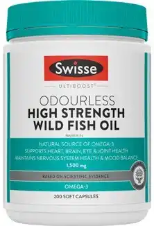 Coles Swisse Ultiboost Odourless High Strength Wild Fish Oil Capsules offer