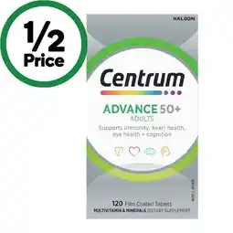 Woolworths Centrum Advance 50+ Tablets offer