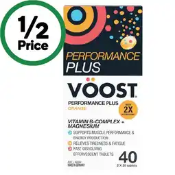 Woolworths Voost Performance Plus Effervescent Tablets offer