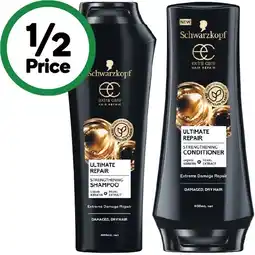 Woolworths Schwarzkopf Extra Care Shampoo or Conditioner 400ml offer