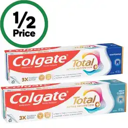 Woolworths Colgate Total Active Prevention Toothpaste offer