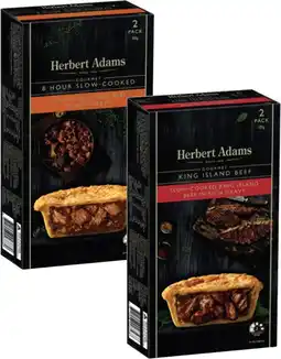 Coles Herbert Adams Slow Cooked Beef Pies 400g-420g offer