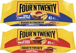 Coles Four'N Twenty Traditional Pies 700g offer