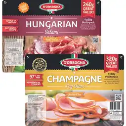 Woolworths D’Orsogna Quad Pack Varieties – From the Fridge offer