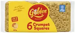 Coles Golden Crumpet Squares 425g offer