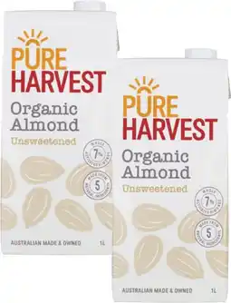 Coles Pureharvest Unsweetened Almond Milk offer