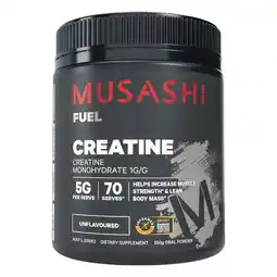 Woolworths Musashi Creatine Unflavoured offer