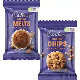 Woolworths Cadbury Chocolate Chips, Melts or Blocks 180-225g offer
