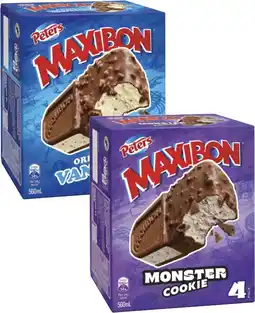 Coles Peters Maxibon 560mL offer