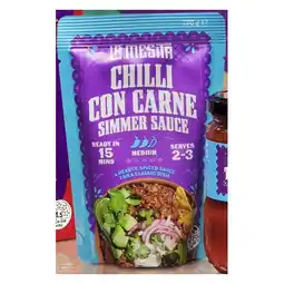 Woolworths La Mesita Chilli Con Carne Simmer Sauce offer
