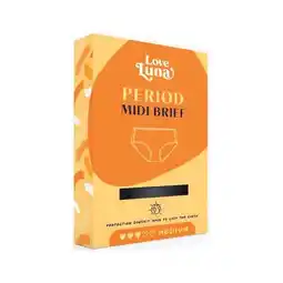 Woolworths Love Luna Midi or Full Period Briefs Size 6-16 offer