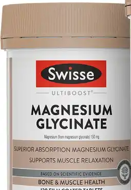 Coles Swisse Ultiboost Magnesium Glycinate Tablets offer
