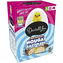 Woolworths Darrell Lea Milk Chocolate Nougat Easter Egg with Chick offer