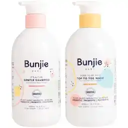 Woolworths Bunjie Top-to-Toe Wash or Gentle Shampoo 500ml offer